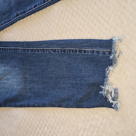 NANETTE LEPORE WOMENS WASHED BLUE DISTRESSED JEANS SIZE 8 NEW WITH TAGS - Picture 8 of 15